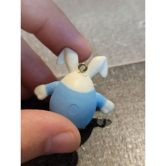 Mini Easter bunny egg blue ornament decor - Picture 3 of 3